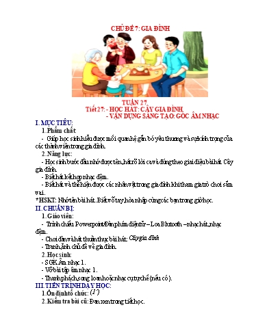 Kế hoạch bài dạy Âm nhạc Tiểu học - Tuần 27 - Phan Tuấn Dũng