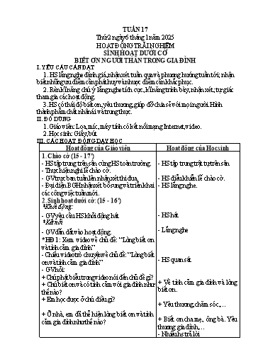 Kế hoạch bài dạy Lớp 3 - Tuần 18 - Năm học 2024-2025 - Nguyễn Thị Việt Hà