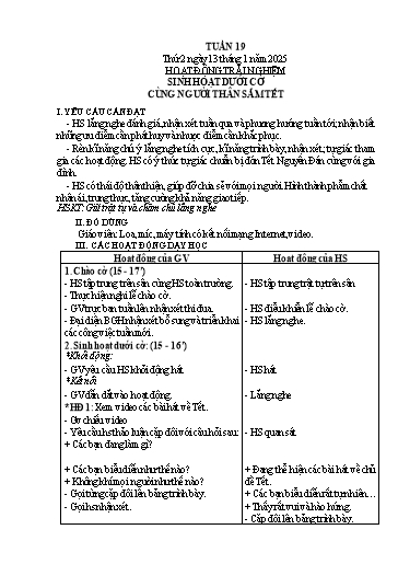 Kế hoạch bài dạy Lớp 3 - Tuần 19 - Năm học 2024-2025 - Ngô Thị Thu