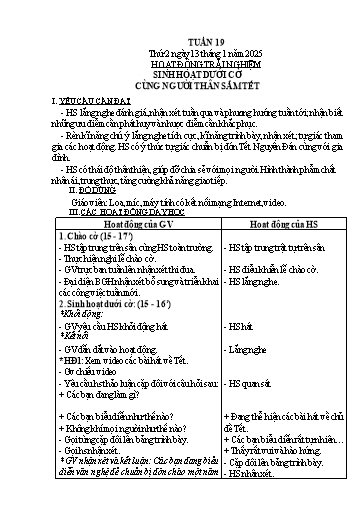 Kế hoạch bài dạy Lớp 3 - Tuần 19 - Năm học 2024-2025 - Nguyễn Thị Diệu Huyền