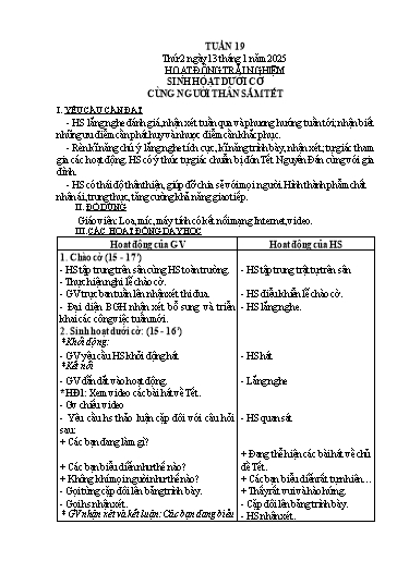 Kế hoạch bài dạy Lớp 3 - Tuần 19 - Năm học 2024-2025 - Nguyễn Thị Việt Hà