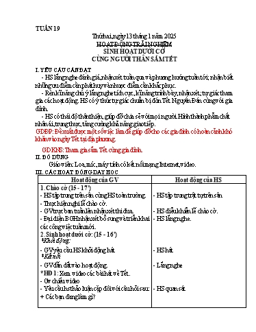 Kế hoạch bài dạy Lớp 3 - Tuần 19 - Năm học 2024-2025 - Phan Thị Hồng