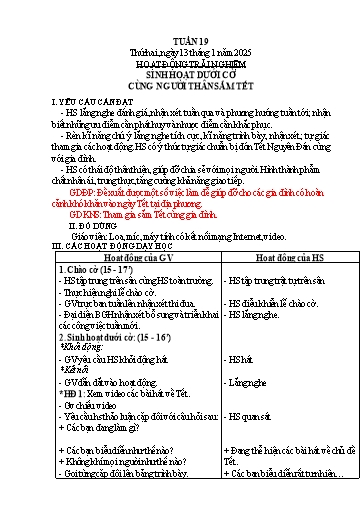 Kế hoạch bài dạy Lớp 3 - Tuần 19 - Năm học 2024-2025 - Trần Thị Hồng Thanh