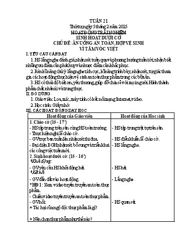 Kế hoạch bài dạy Lớp 3 - Tuần 21 - Năm học 2024-2025 - Phan Thị Hồng