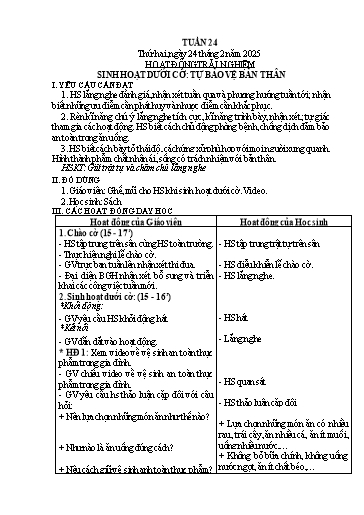 Kế hoạch bài dạy Lớp 3 - Tuần 24 - Năm học 2024-2025 - Ngô Thị Thu
