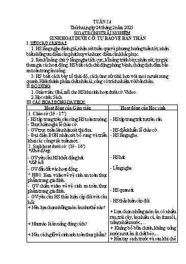 Kế hoạch bài dạy Lớp 3 - Tuần 24 - Năm học 2024-2025 - Nguyễn Thị Việt Hà