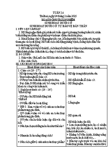 Kế hoạch bài dạy Lớp 3 - Tuần 24 - Năm học 2024-2025 - Phan Thị Hồng