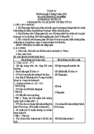 Kế hoạch bài dạy Lớp 3 - Tuần 25 - Năm học 2024-2025 - Trần Thị Hồng Thanh
