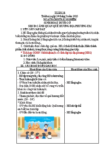 Kế hoạch bài dạy Lớp 3 - Tuần 28 - Năm học 2024-2025 - Trần Thị Hồng Thanh