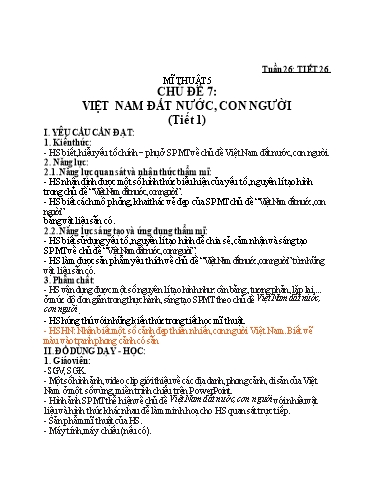 Kế hoạch bài dạy Mĩ thuật Lớp 2+5 + Giáo dục thể chất Lớp 4 - Tuần 26 - Hoàng Trí Chiến