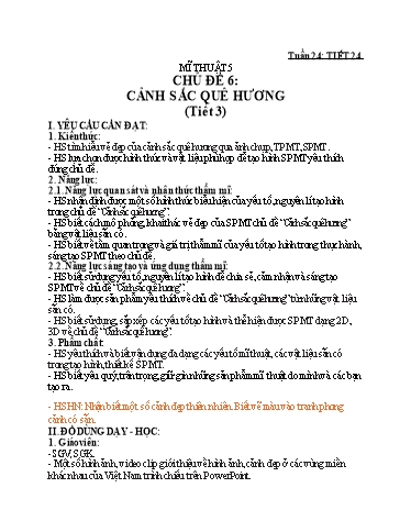 Kế hoạch bài dạy Mĩ thuật Lớp 2+5 + Giáo dục thể chất Lớp 4 - Tuần 24 - Hoàng Trí Chiến