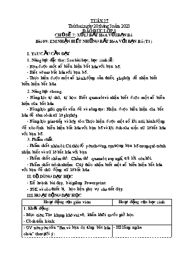 Kế hoạch bài dạy Tiểu học - Tuần 27 - Năm học 2022-2023 - Nguyễn Thị Hồng Thắm