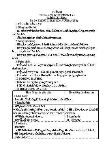 Kế hoạch bài dạy Tiểu học - Tuần 31 - Năm học 2022-2023 - Nguyễn Thị Hồng Thắm