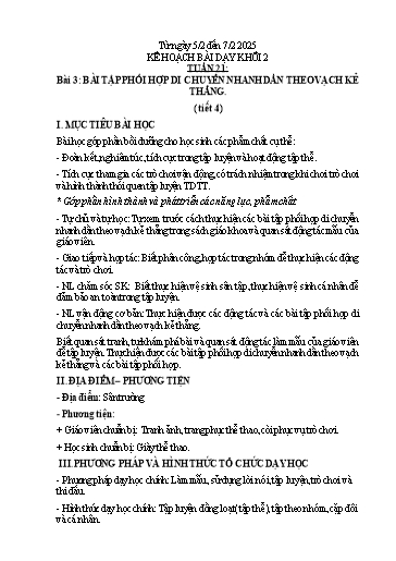 Kế hoạch bài dạy Tự nhiên xã hội Lớp 1 - Tuần 21 - Năm học 2024-2025 - Trần Thị Hoài Nam